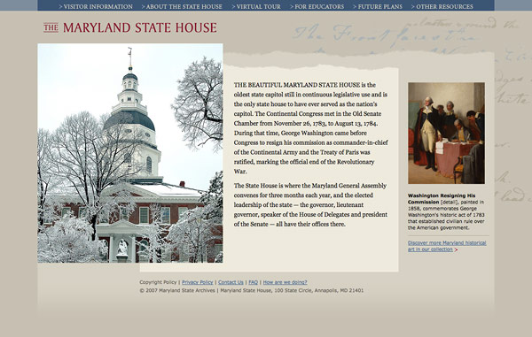 Fresh image 1 from Fresh Project: Maryland State House