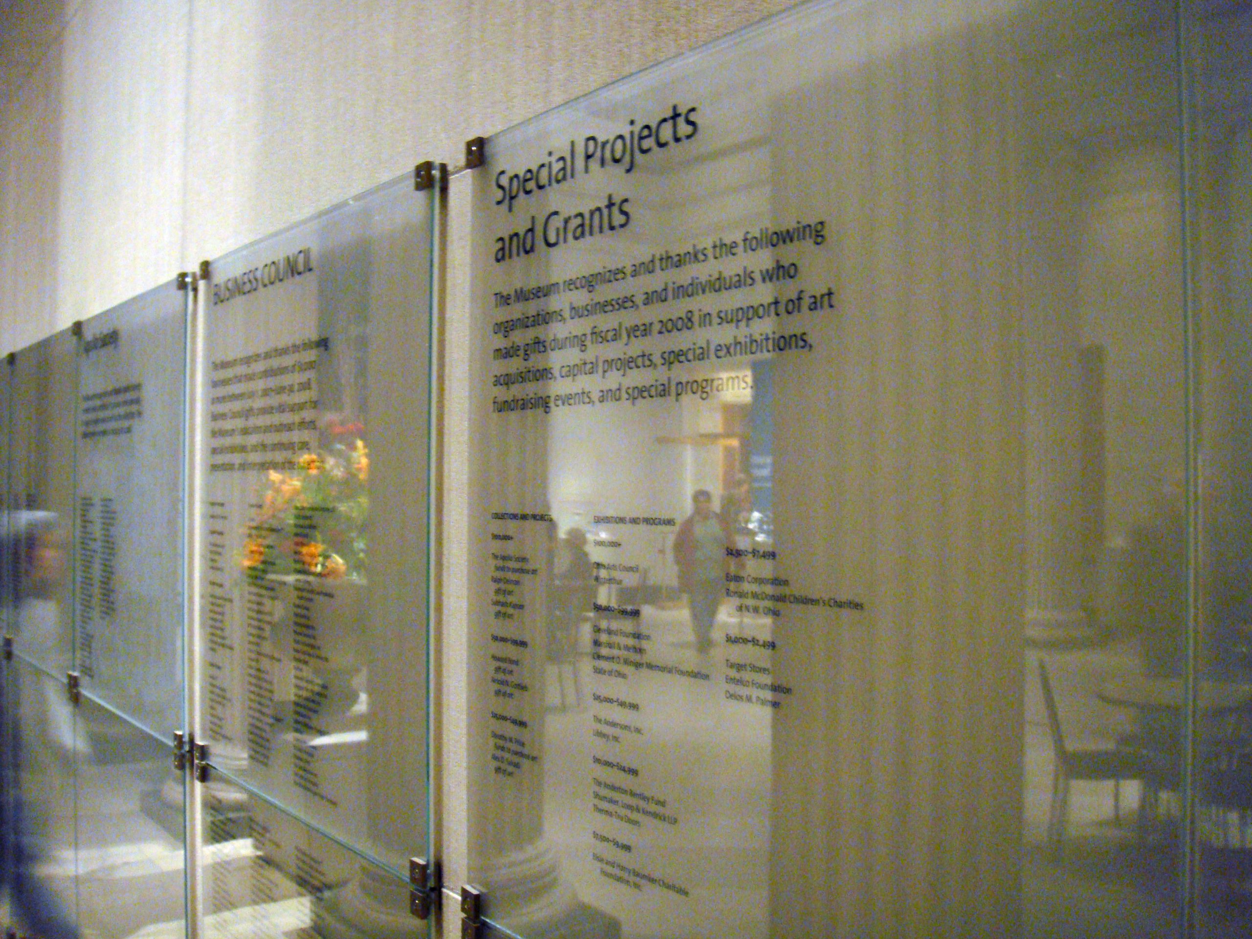 Project image 6 for Signage, Toledo Museum of Art