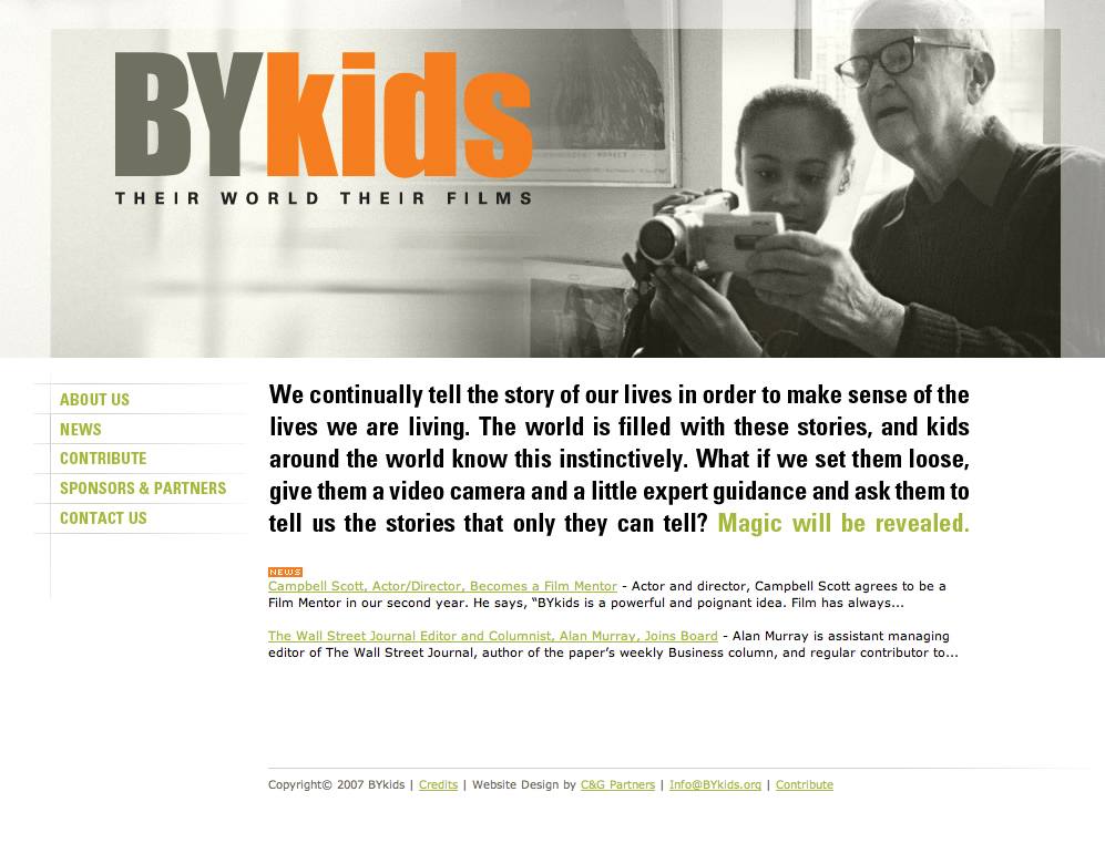 Project image 1 for Website, BYkids