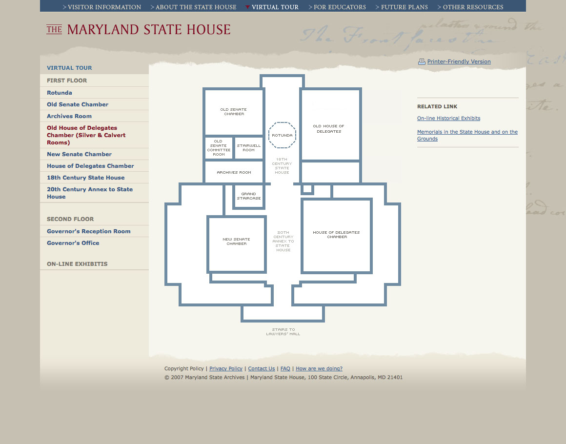 Project image 3 for Website, Maryland State House