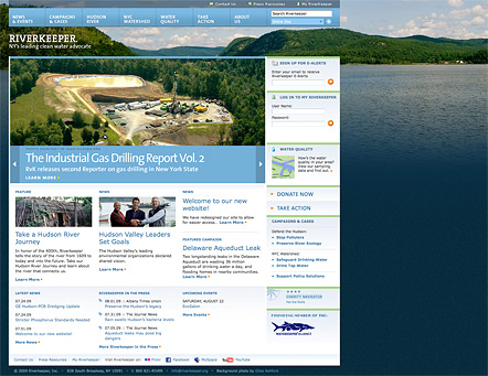 Project image 1 for Website, Riverkeeper