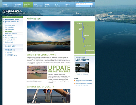 Project image 3 for Website, Riverkeeper