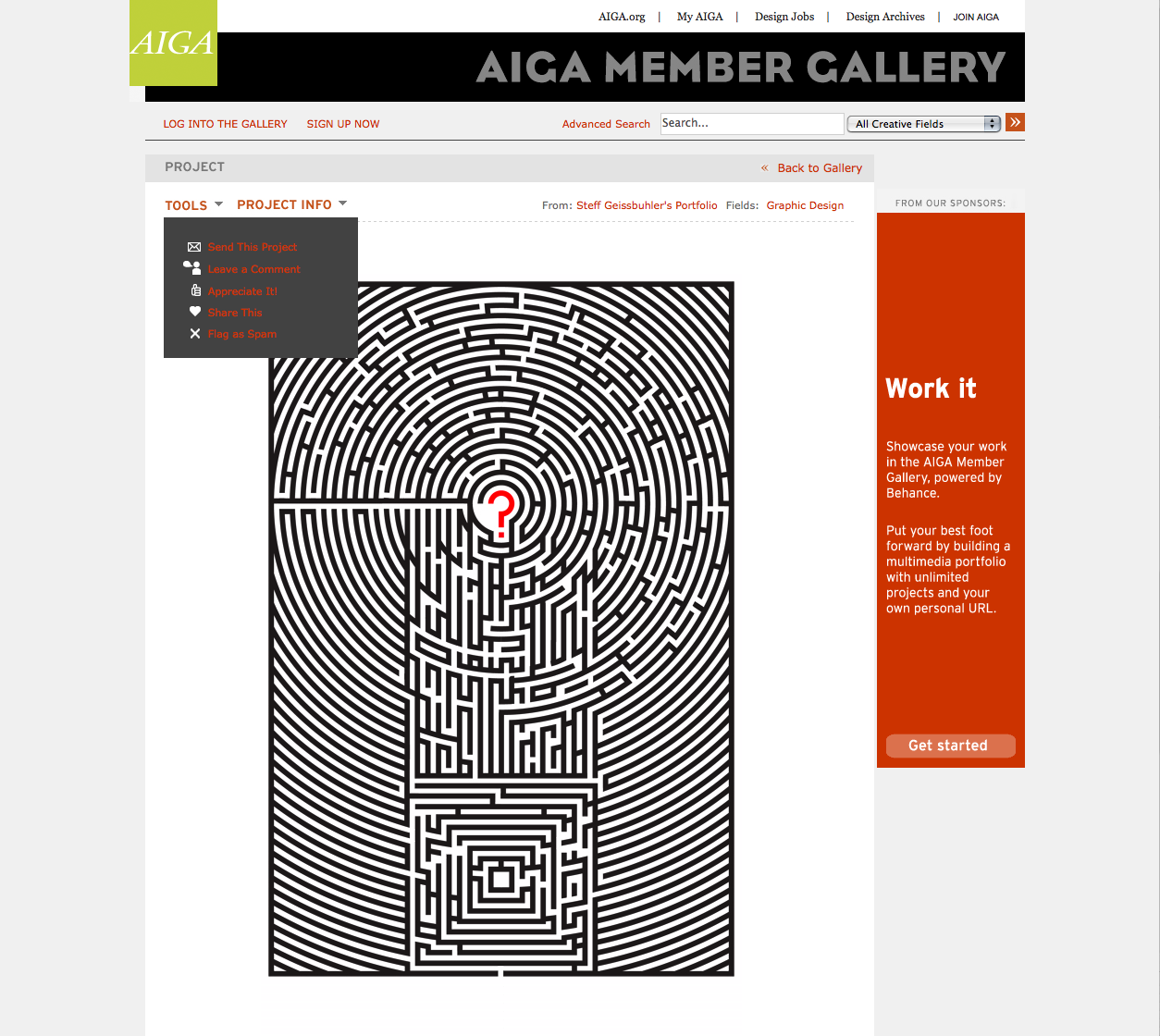 Project image 1 for Interactive Member Gallery, American Institute of Graphic Arts