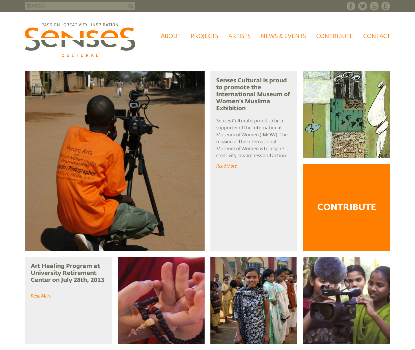 Project image 1 for Website, Senses Cultural