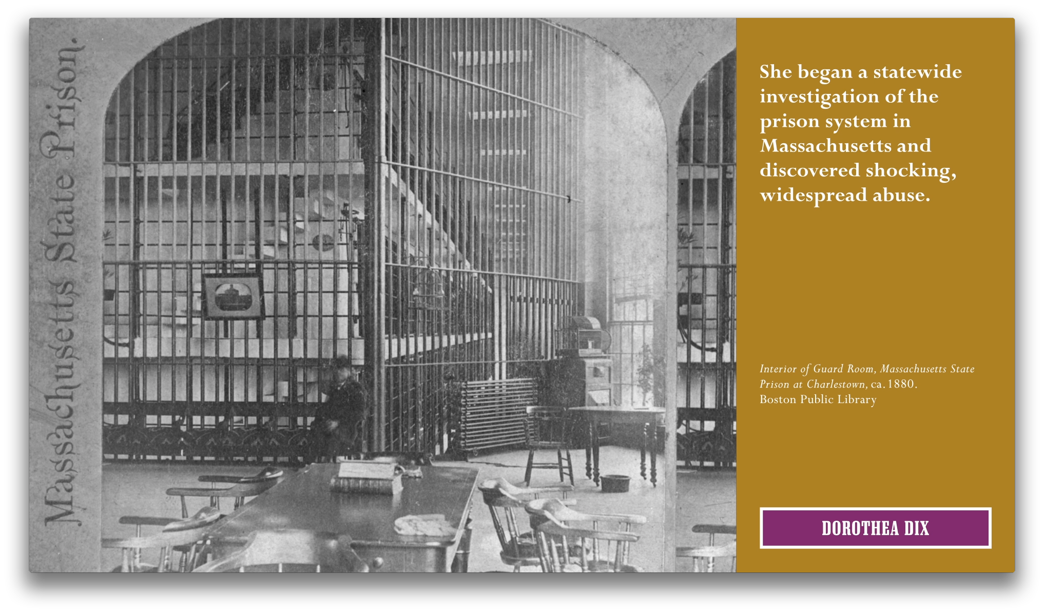 Project image 9 for Home Front: Boston And The Civil War - Character Documentary Stations, Boston Public Library