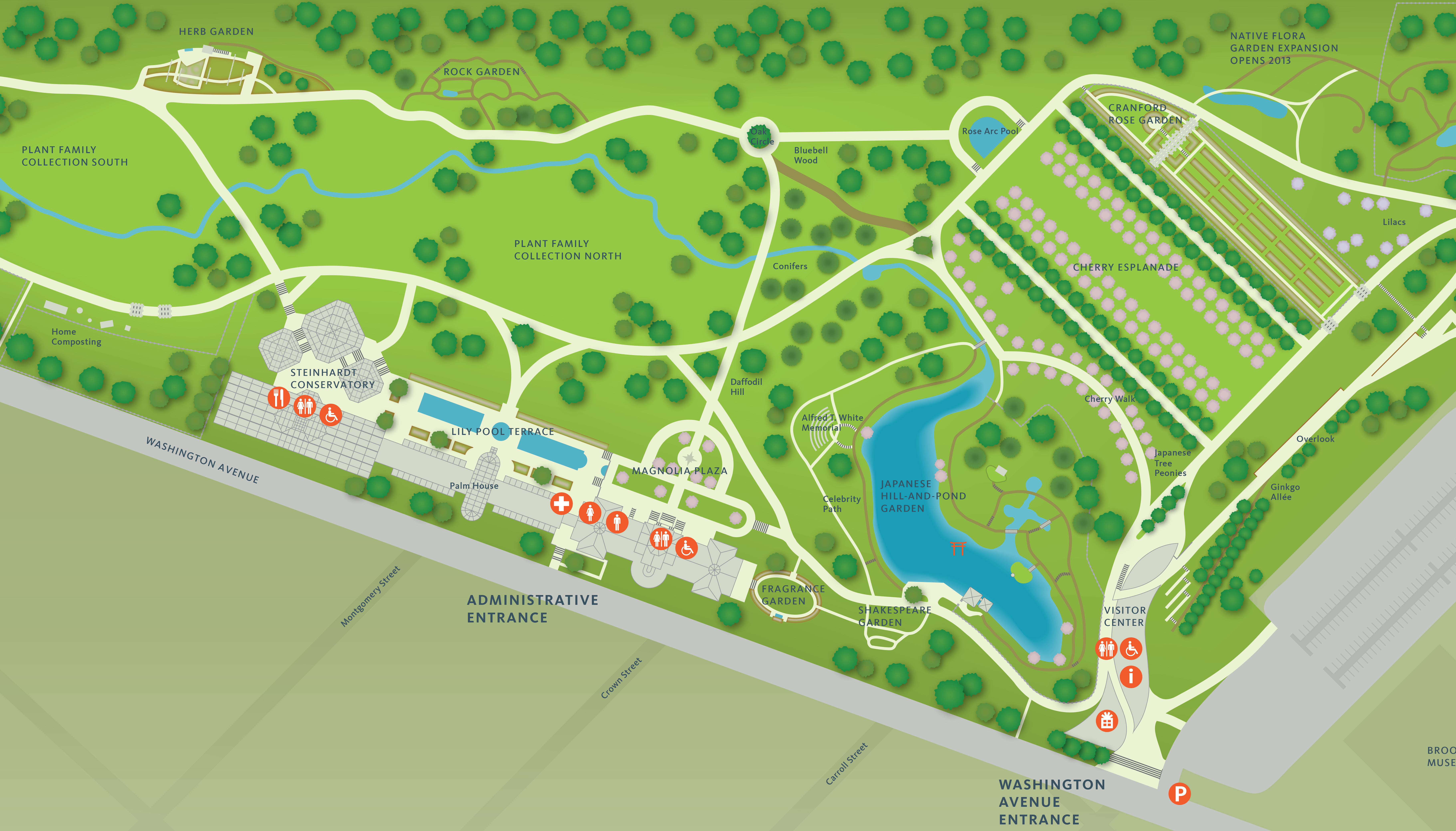 Project Image for Infographics, Brooklyn Botanic Garden Closeup