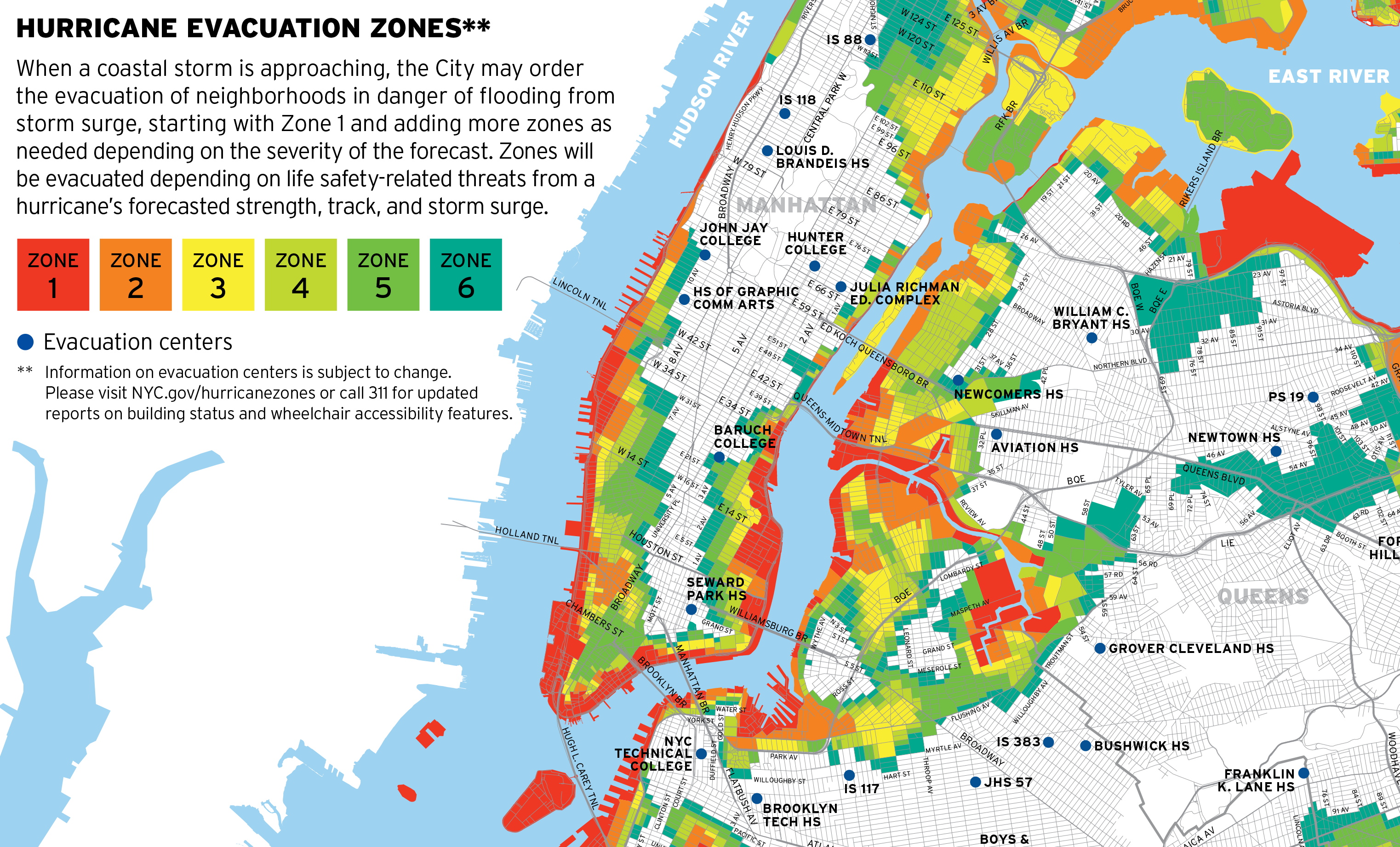 Project image 2 for Hurricane Map, New York City Office of Emergency Management