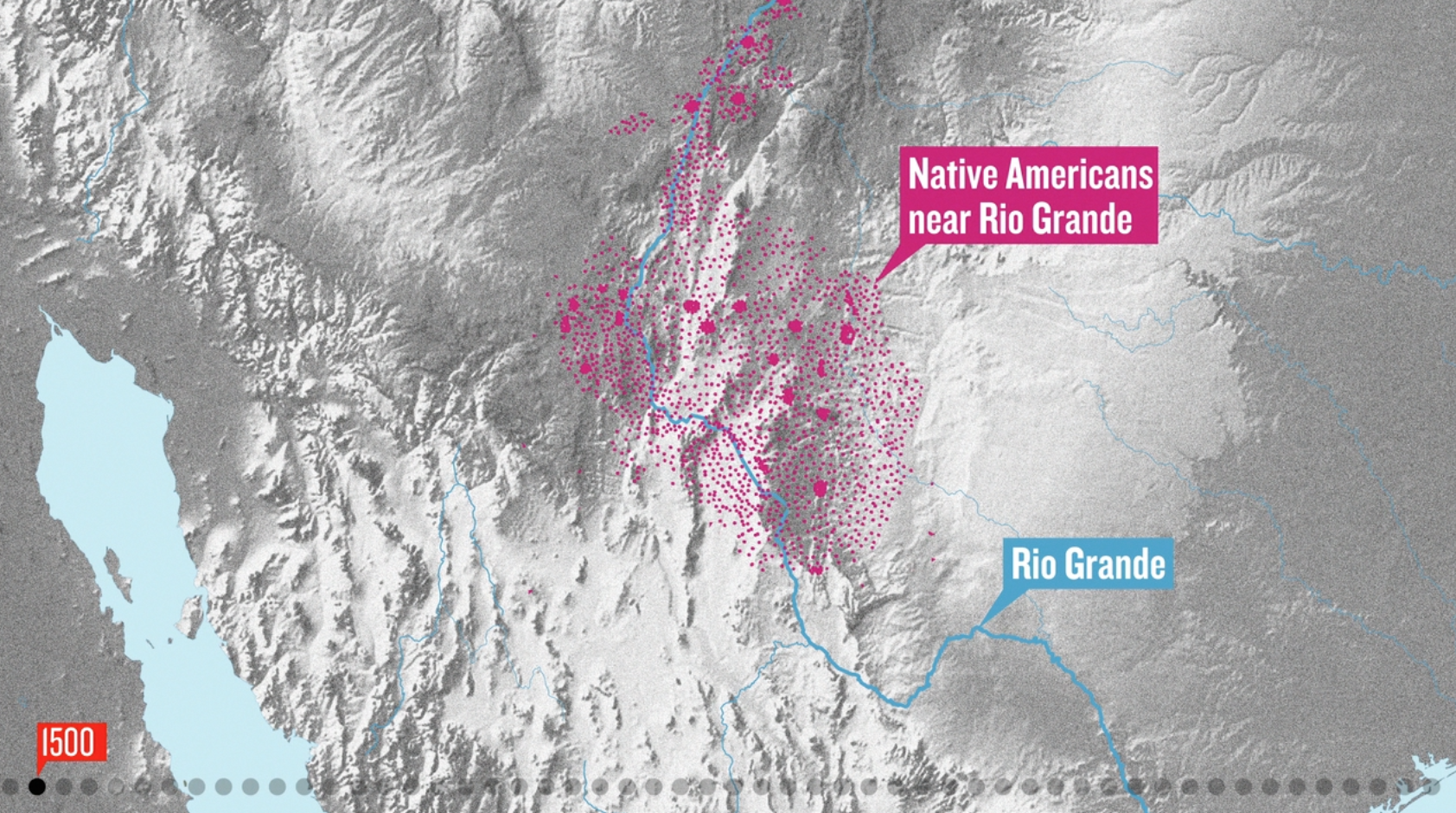 Project image 2 for Interactive Animated Map, El Paso Museum of History