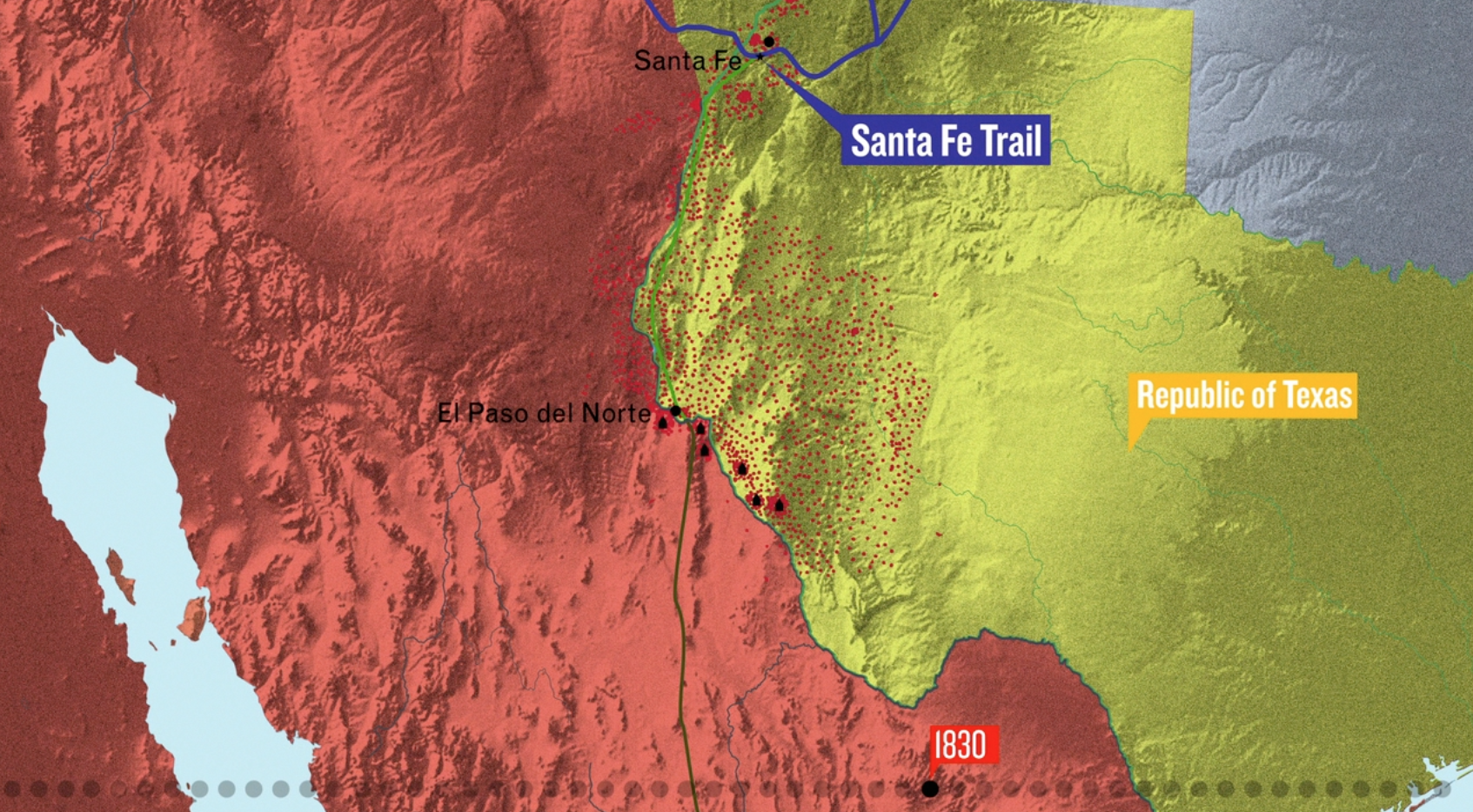 Project image 3 for Interactive Animated Map, El Paso Museum of History