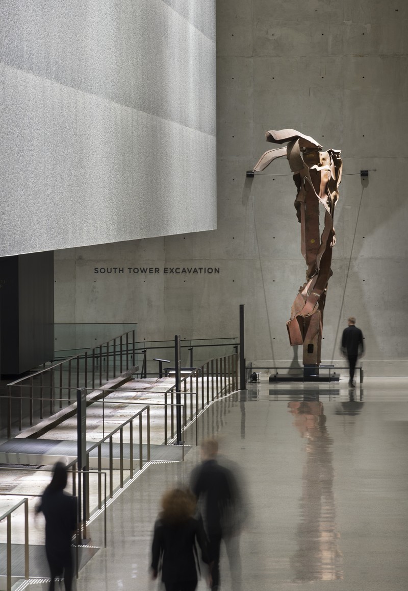 Wayfinding system at 9/11 memorial