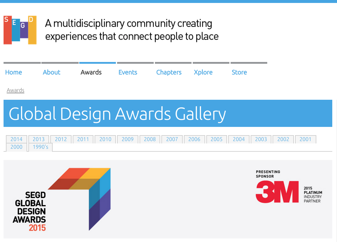 SEGD Global Design Awards 1