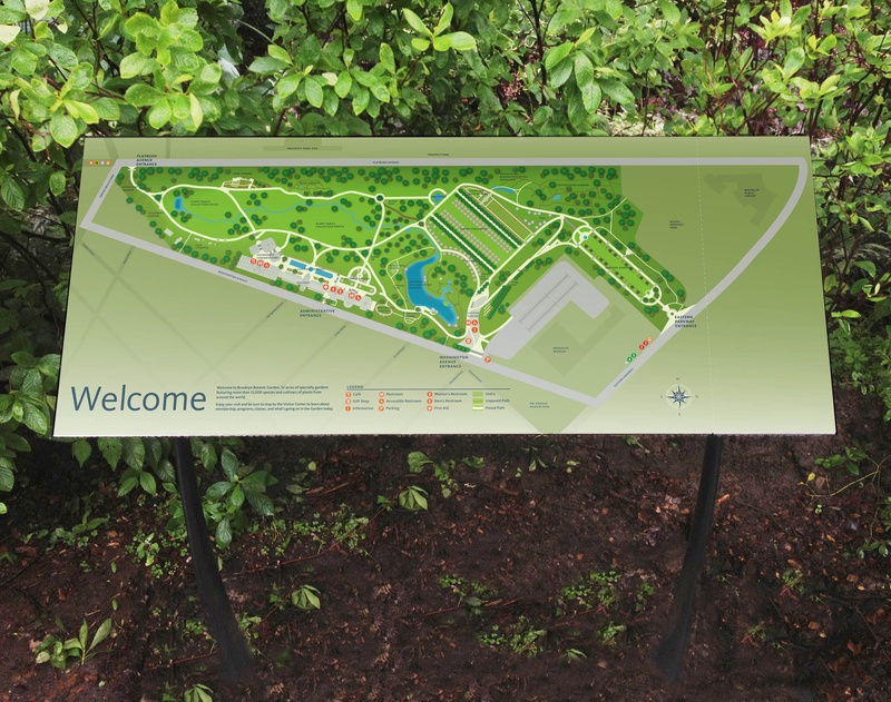 Brooklyn Botanic Garden C&G Partners signage 