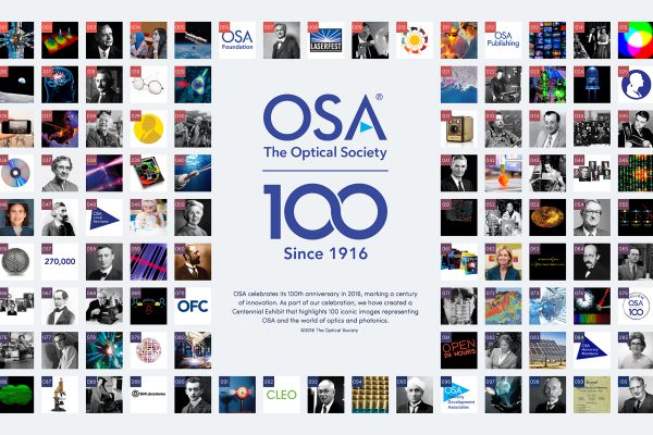The Optical Society centennial celebration 
