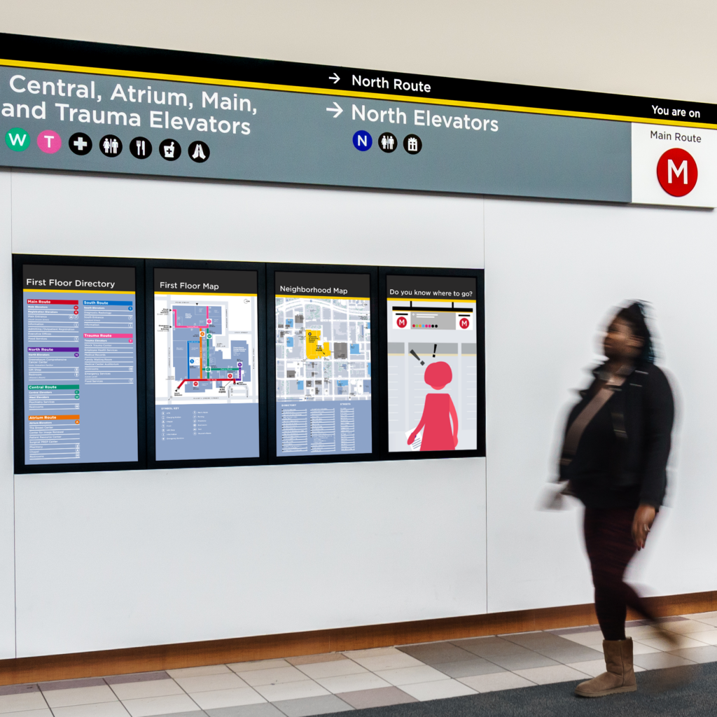 Wayfinding at University of Maryland Medical Center - C&G Partners