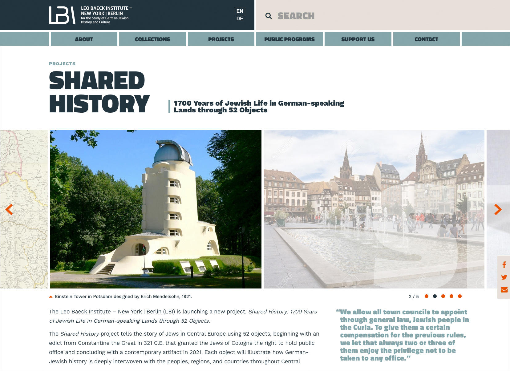 Web Design for Historic Archives