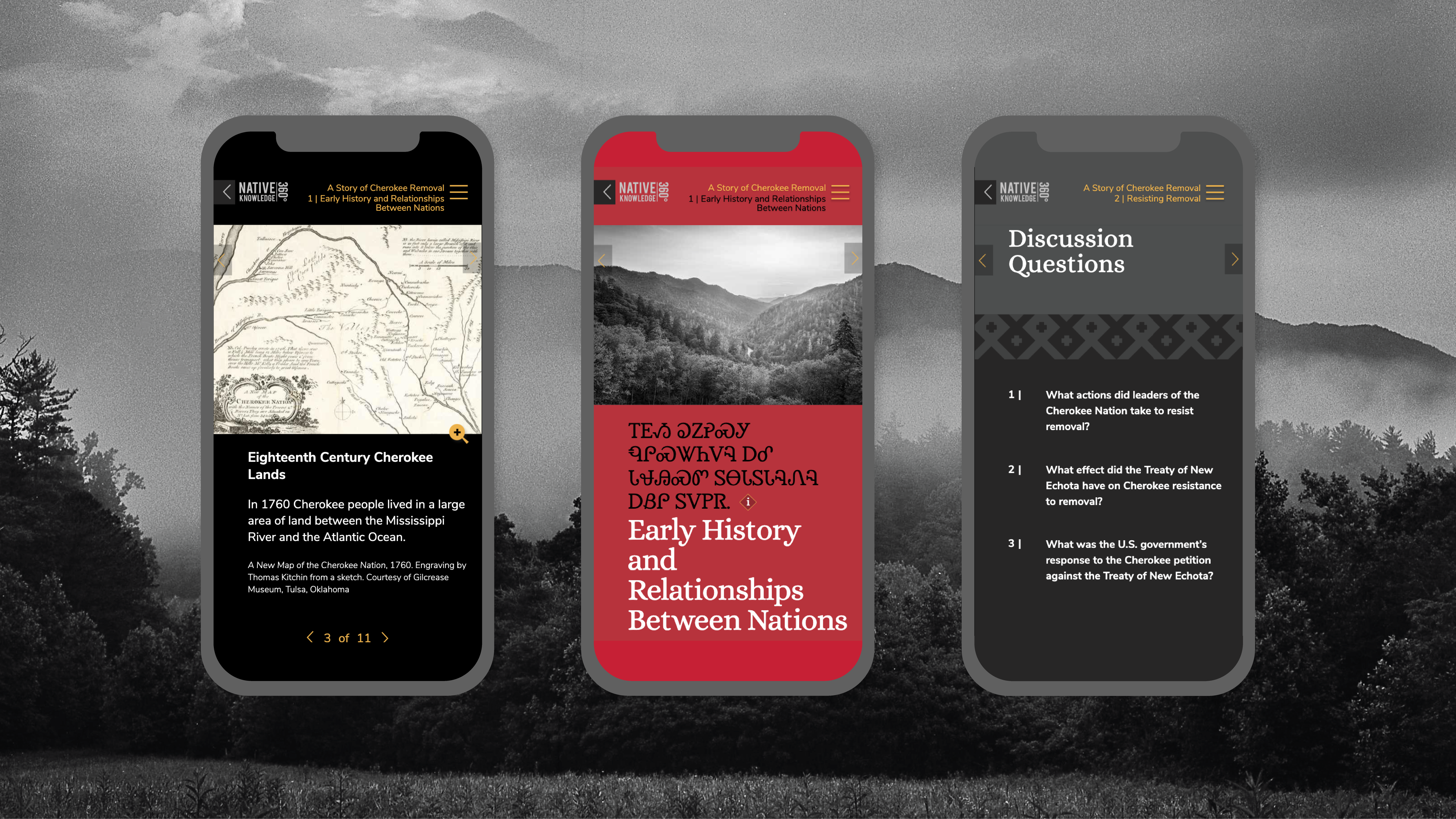 Trail of tears online education mobile