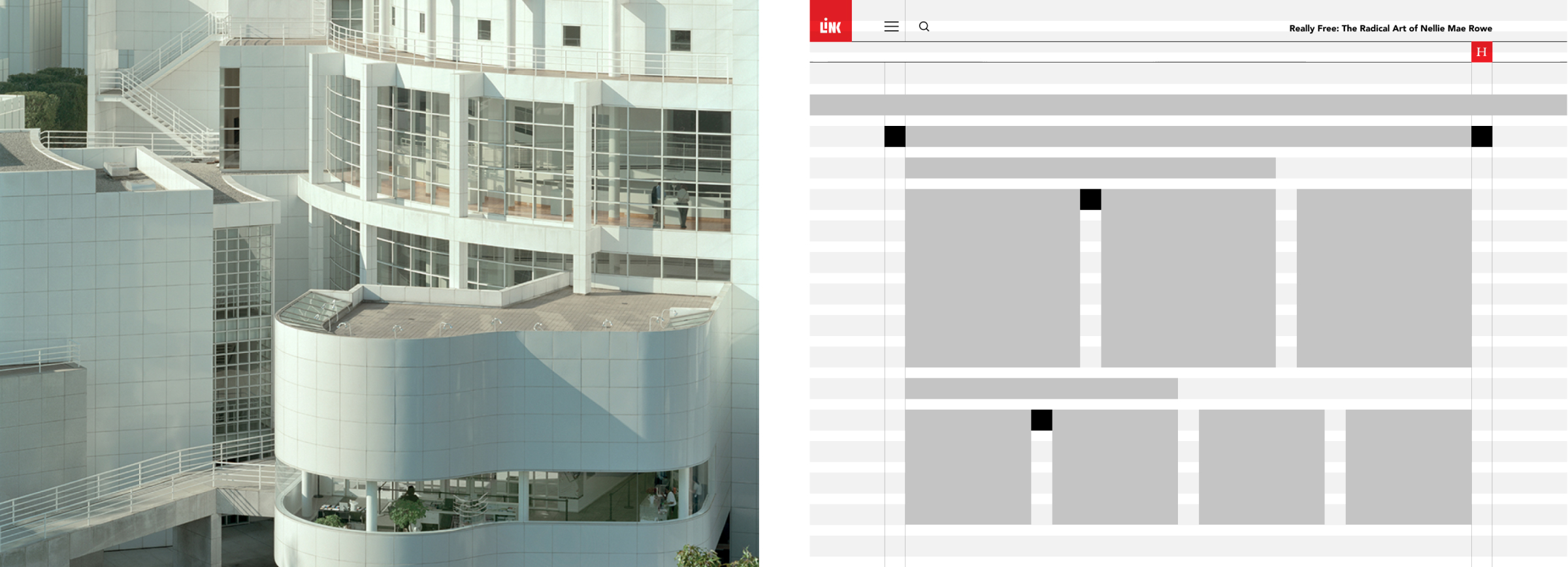 High Museum of Art LINK website inspiration