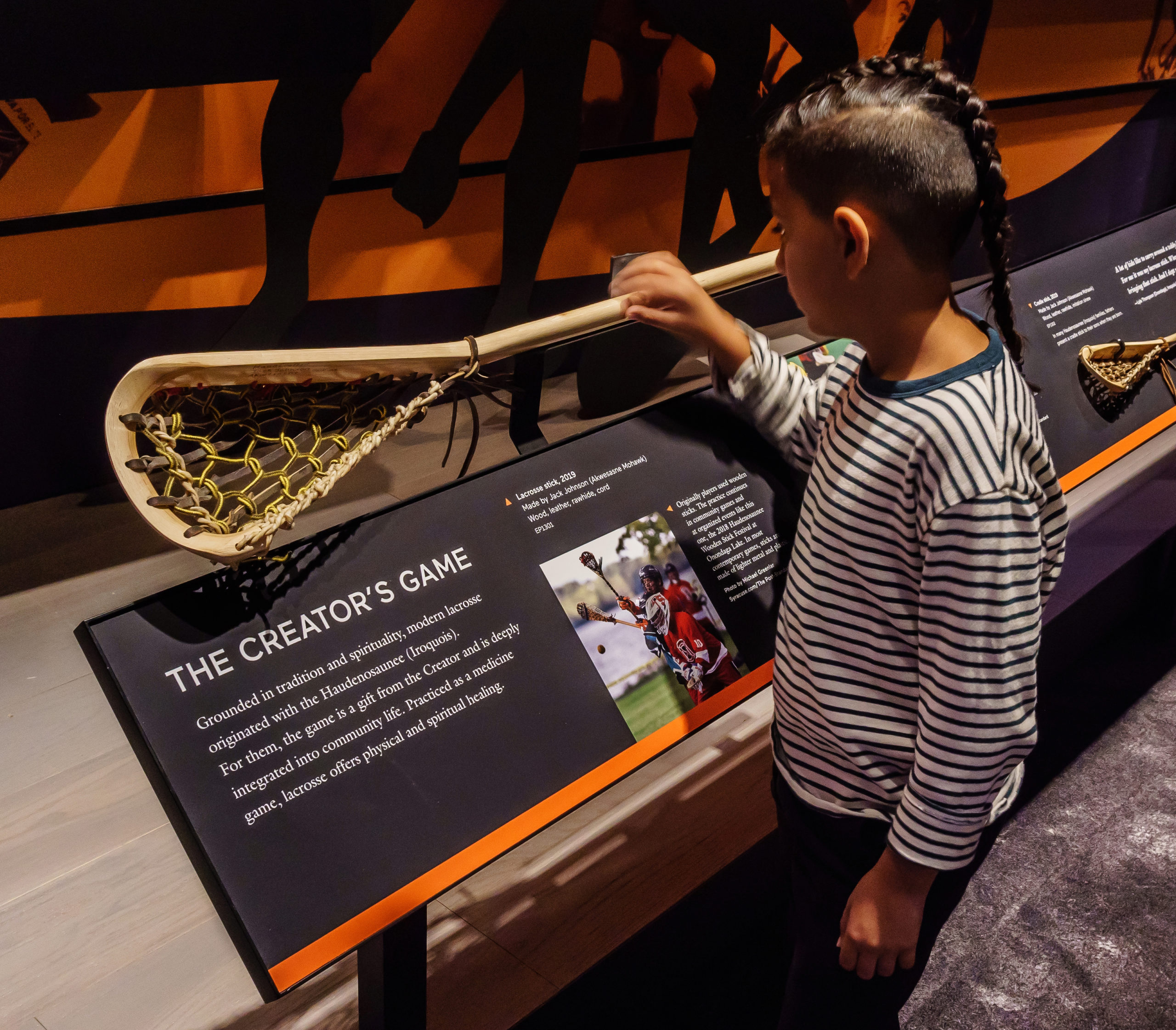 Exhibit Design Detail View Native New York at National Museum of the American Indian