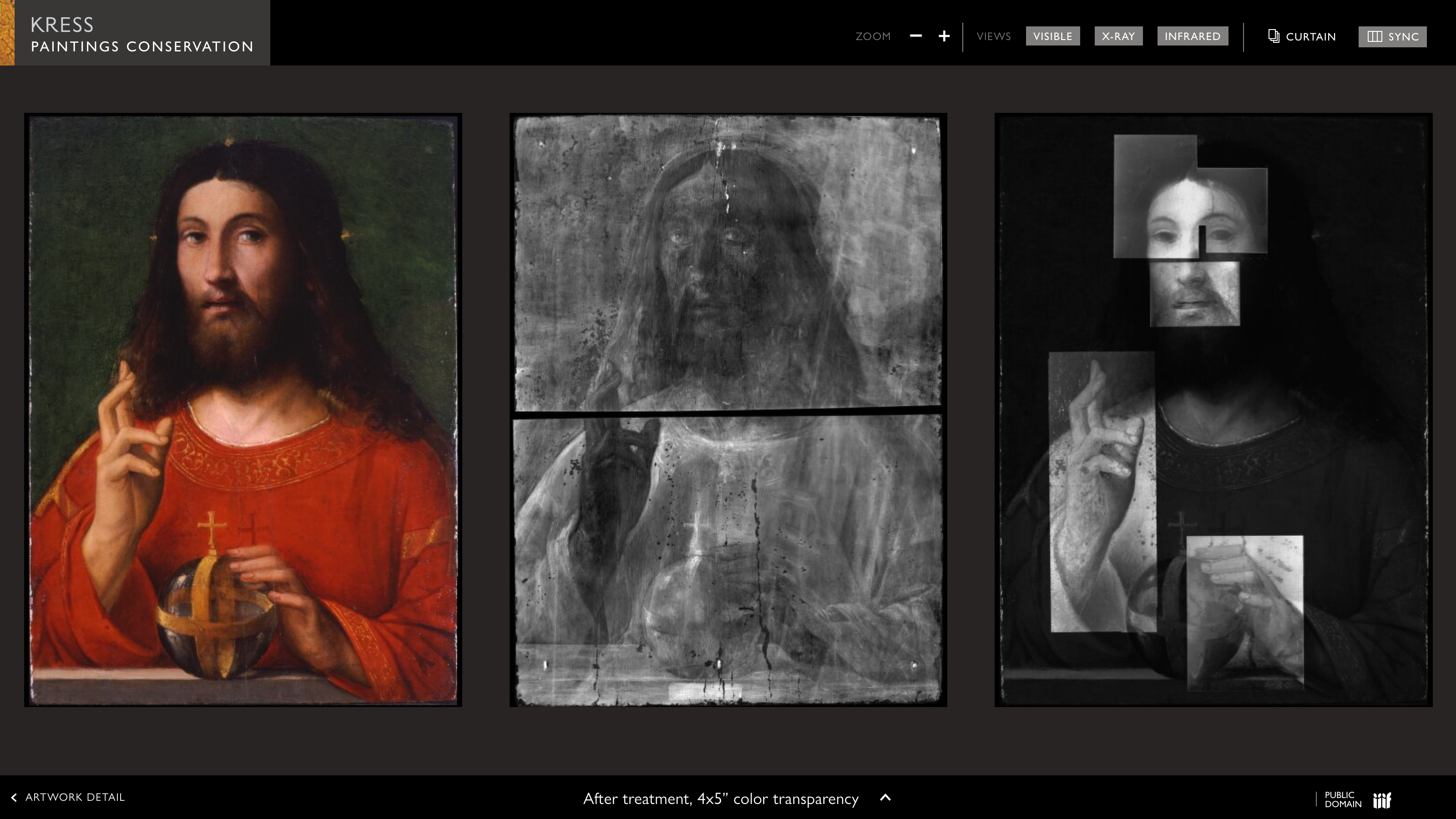 Kress Paintings Conservation Online Collection IIIF viewer
